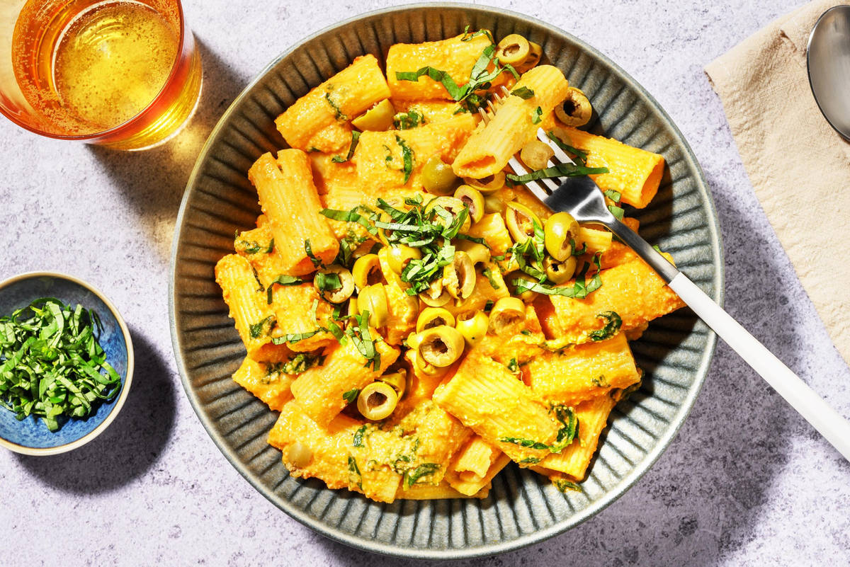 Katalanische Rigatoni Romesco