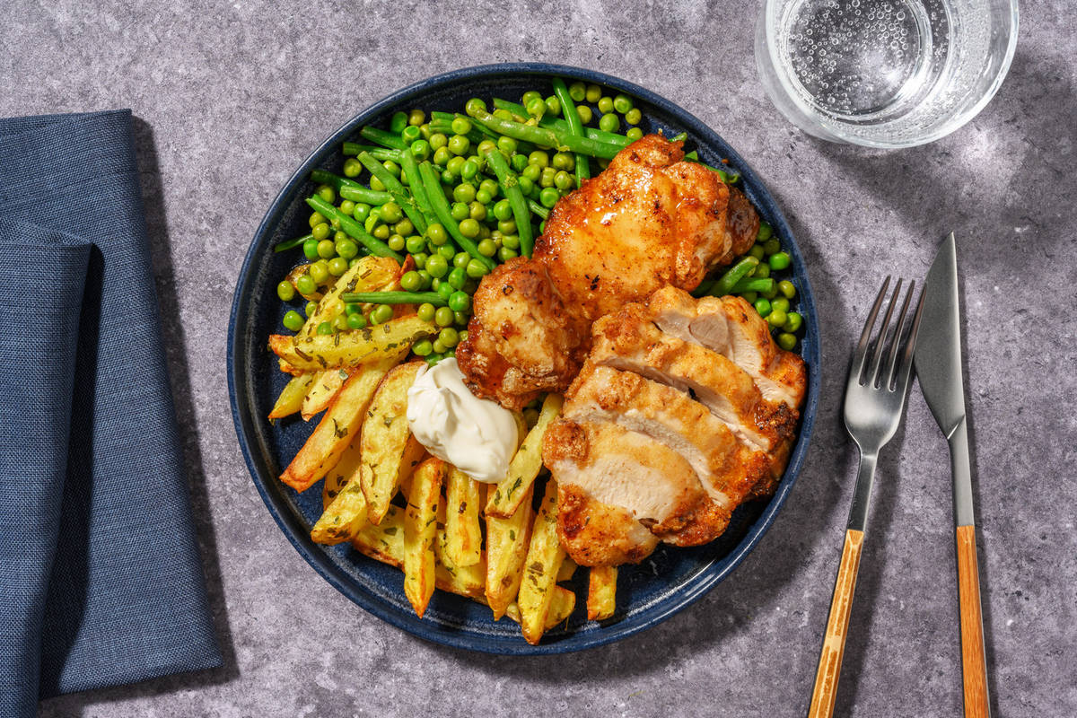Glazed Peri Peri Chicken Thighs