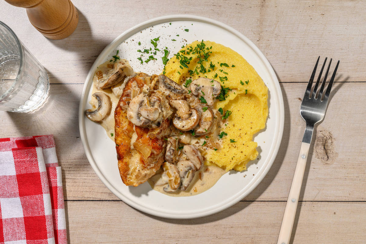 Scaloppine di pollo e funghi di Nonna Franca