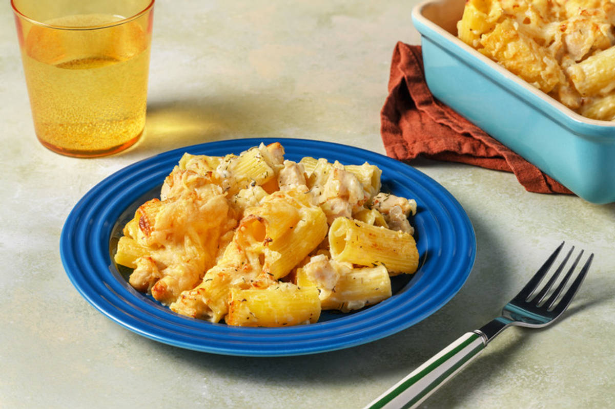 La gratinada: pasta con extra de pollo y bechamel casera