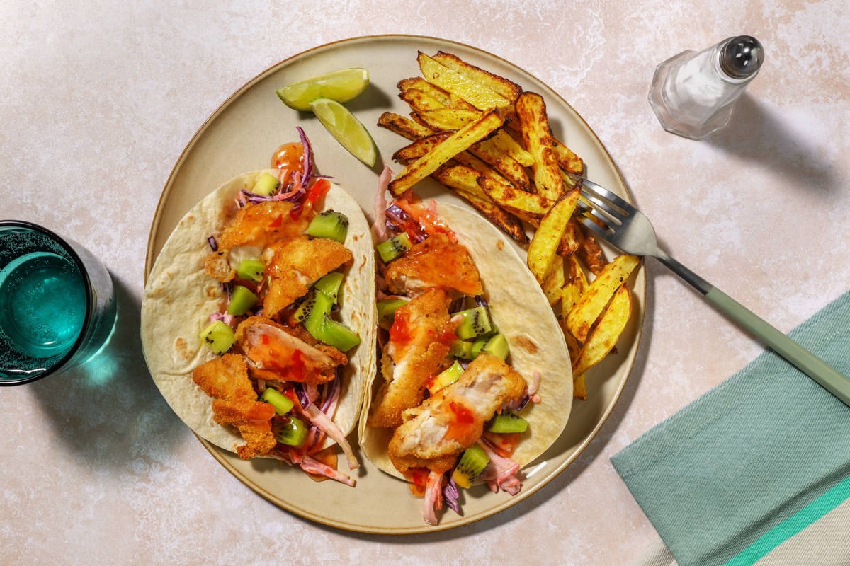 Sweet Chilli Fried Chicken Tacos
