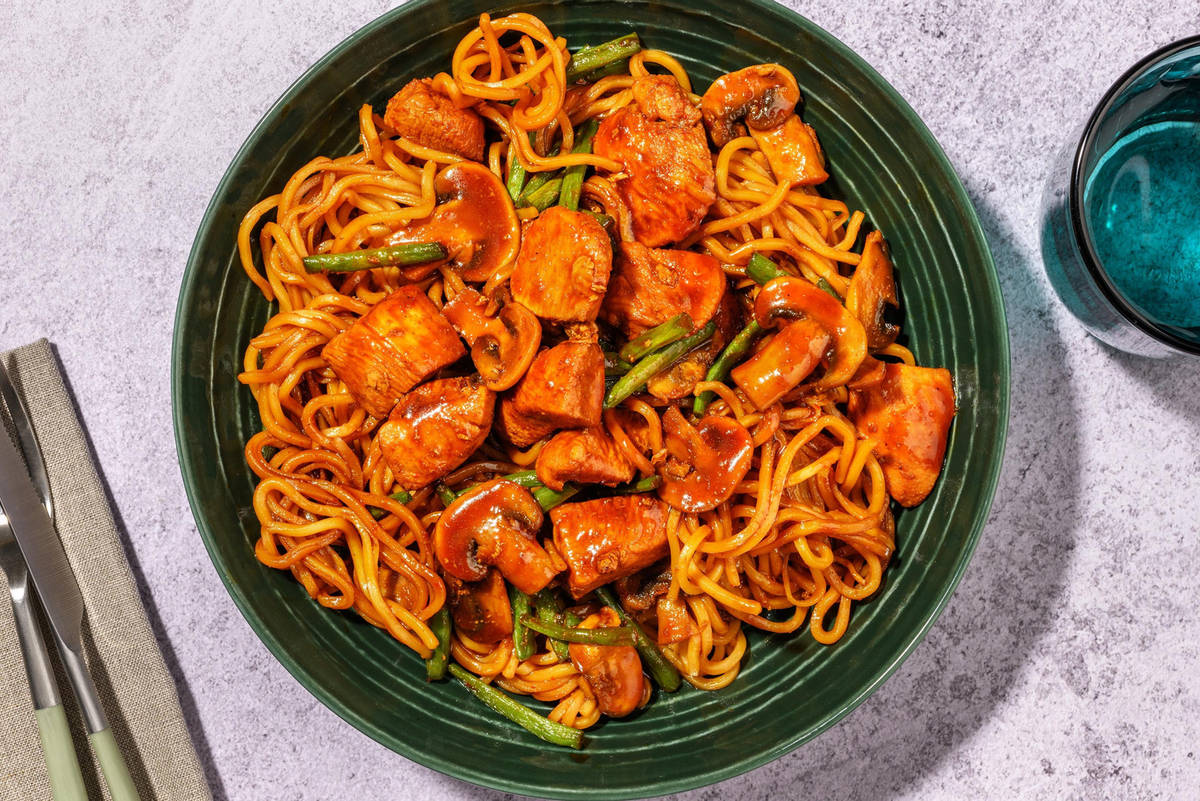 Super Quick Five Spice Double Chicken Noodles