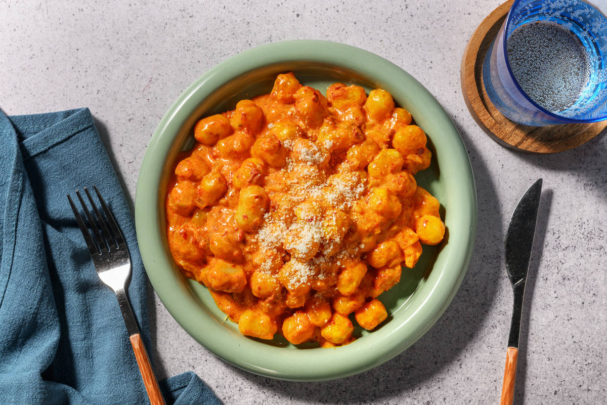 Gnocchis cremosos con sobrasada