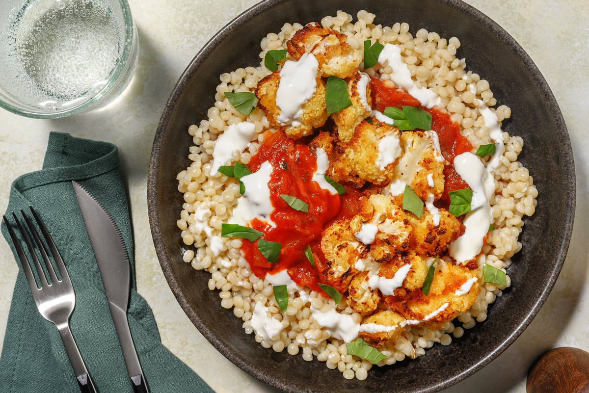 Harissa-Blumenkohl Nuggets