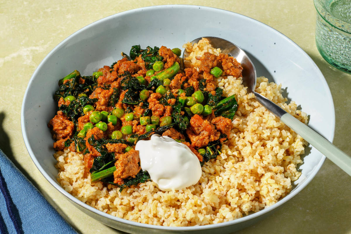 Super Quick Beef and Pea Rogan Josh