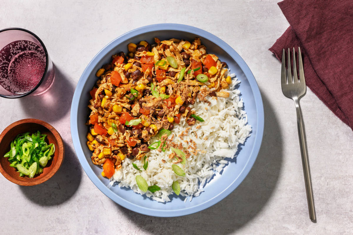 Paneer and Black Bean Chipotle Chilli