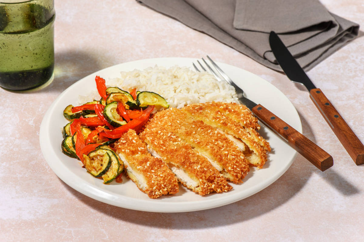 La crujiente: pollo al sésamo y miel