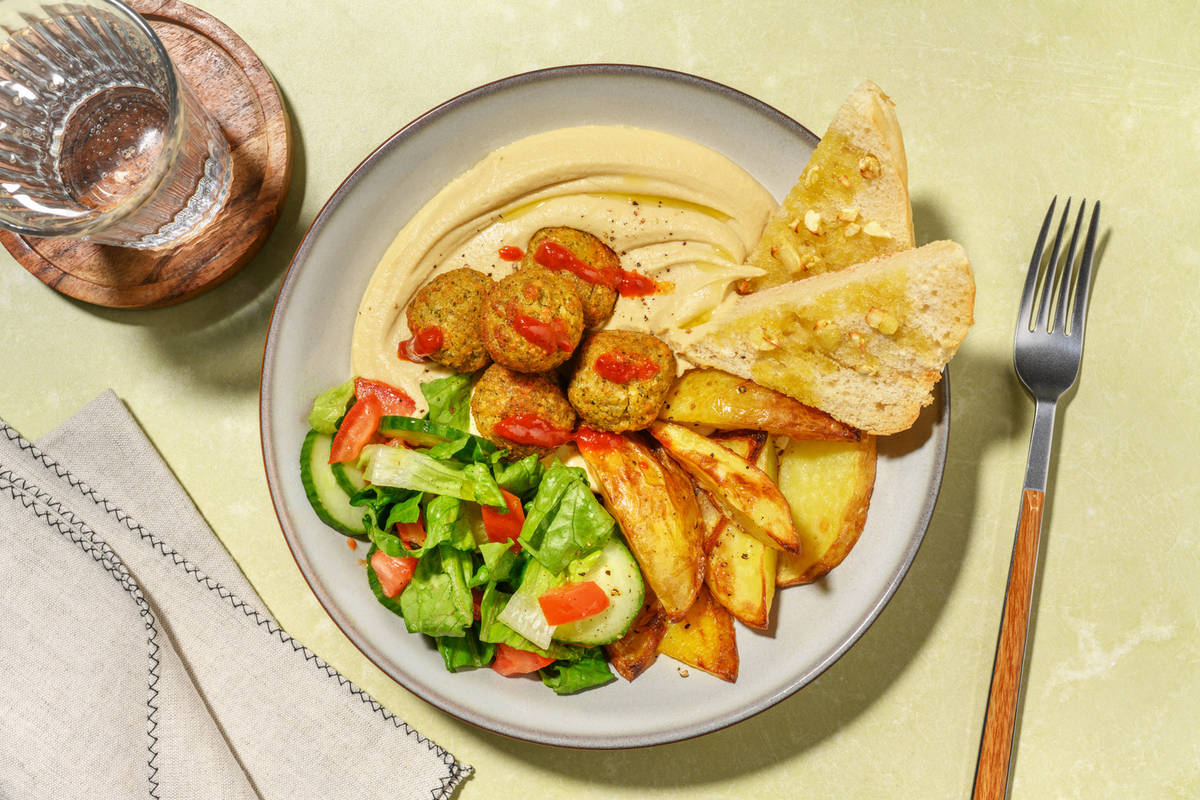Falafel, Houmous and Paprika Butter