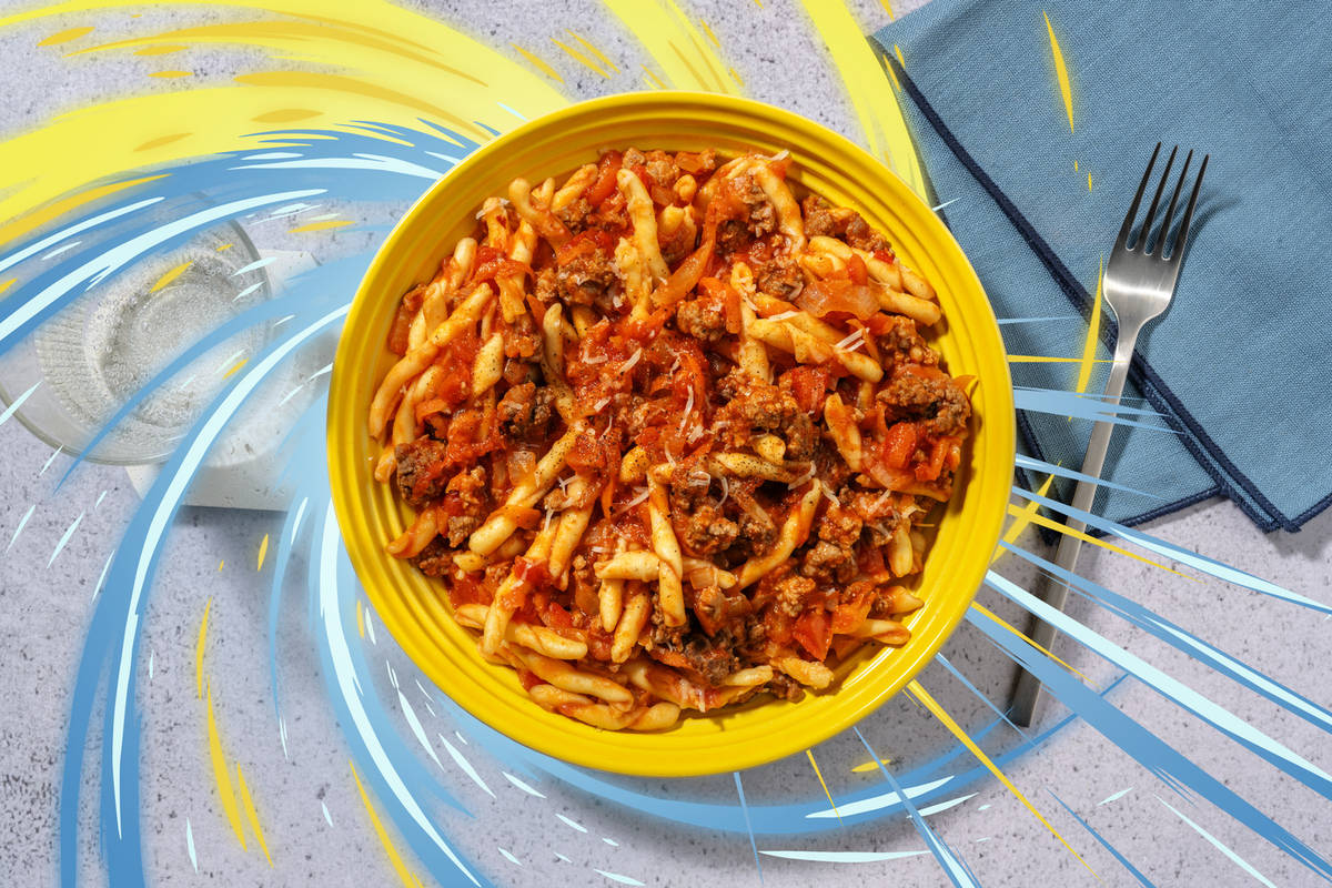 Strozzapetripasta inspiriert von Mega-Camerupt