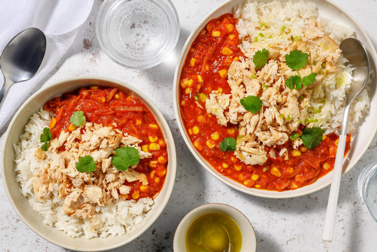 Cowboy-chiligryte med kylling