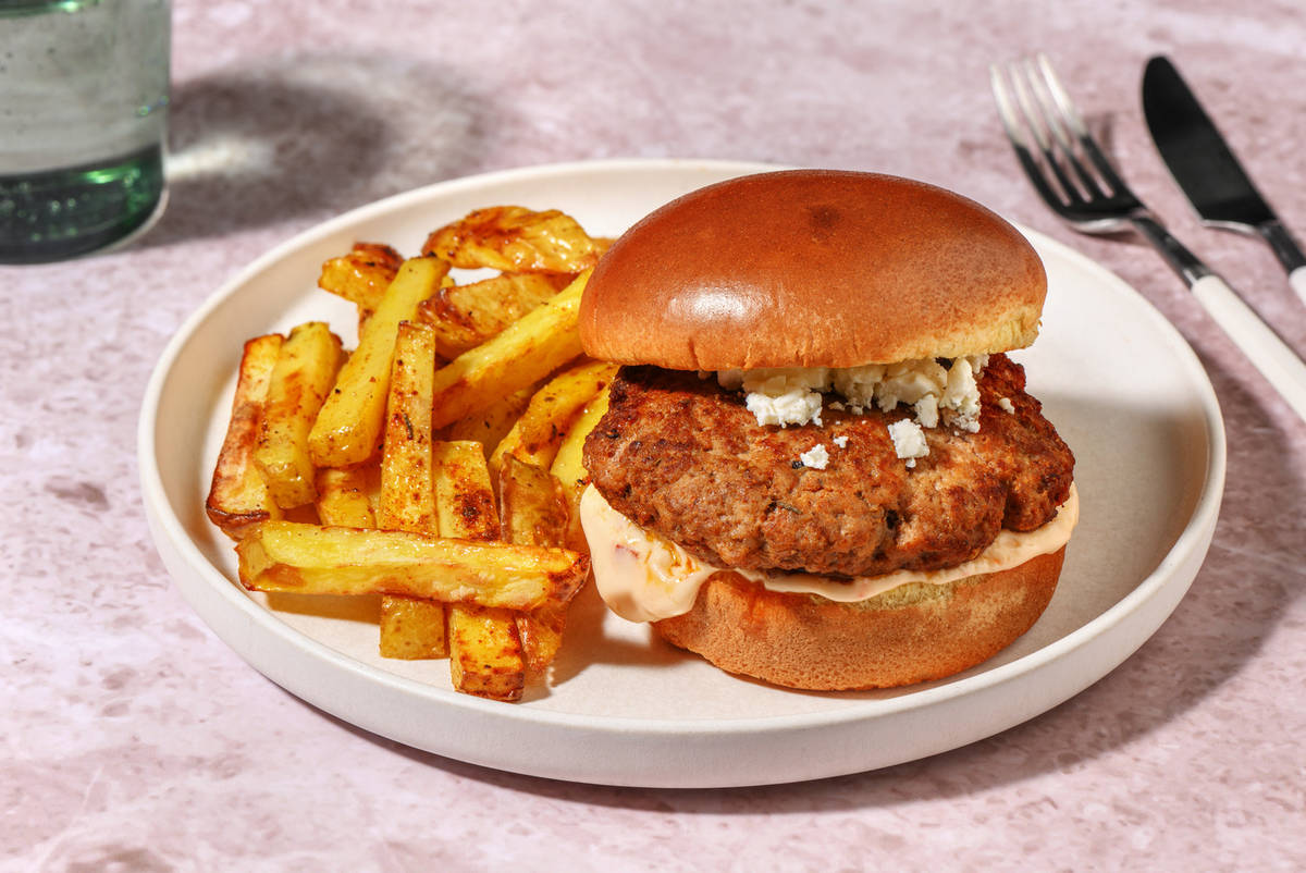 Moroccan Style Pork Burger