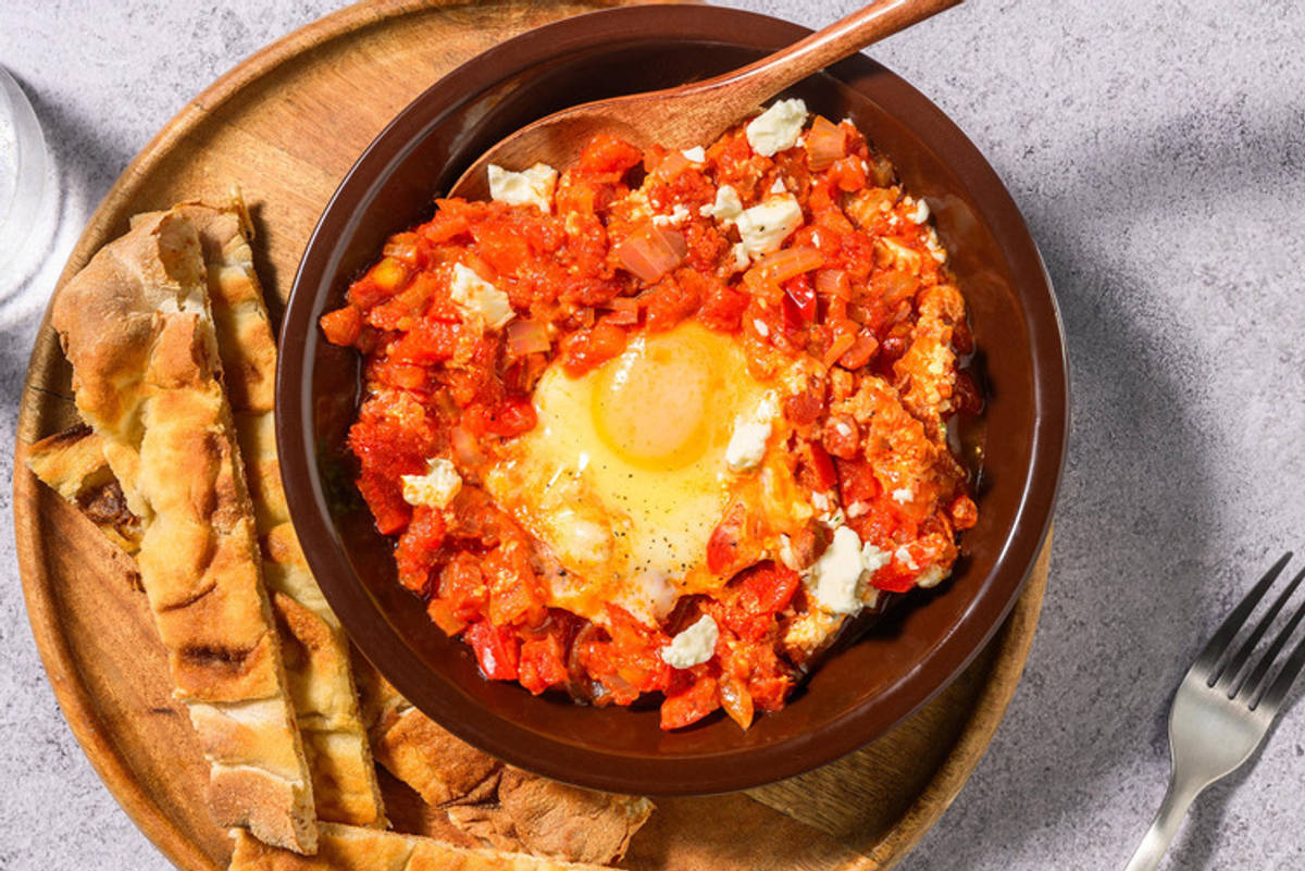 Shakshuka met geitenkaas