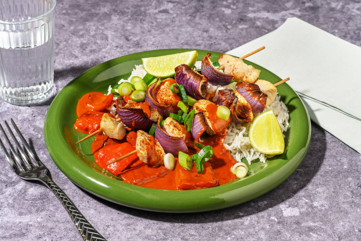 Spicy Prawn Satay Skewers 