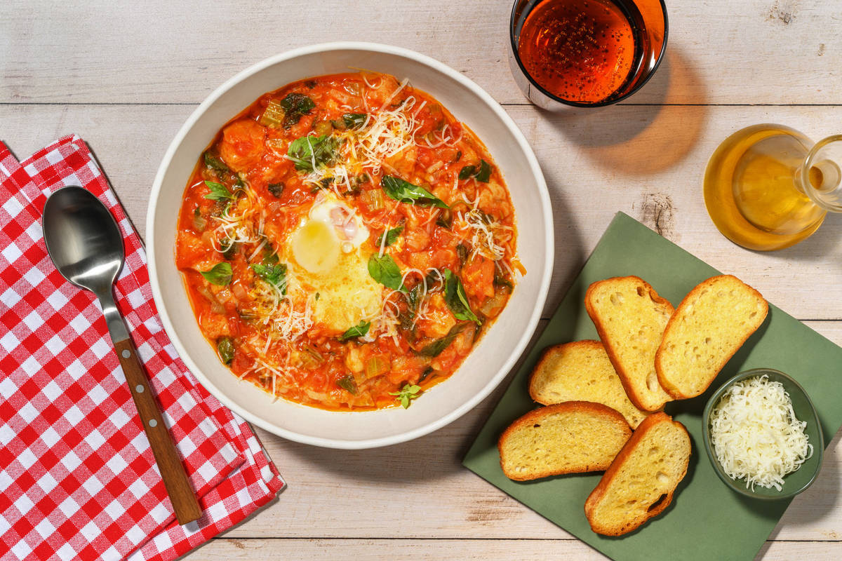 Acquacotta maremmana - zuppa di pomodoro e crostini