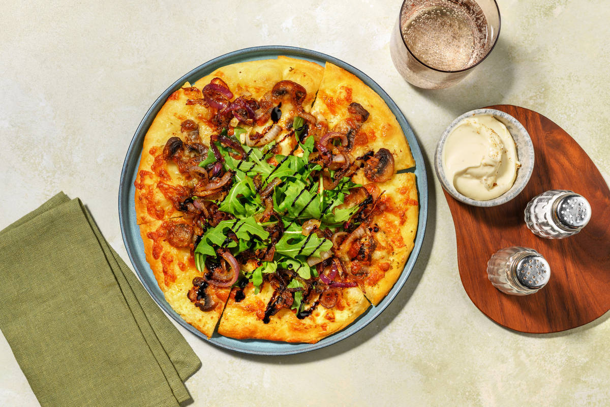 Creamy Truffle Mushroom Pizza