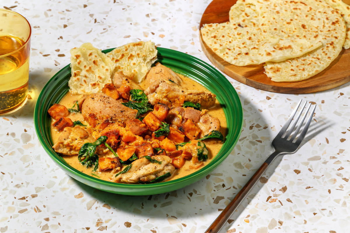 Caribbean Style Chicken and Spinach Pepperpot 