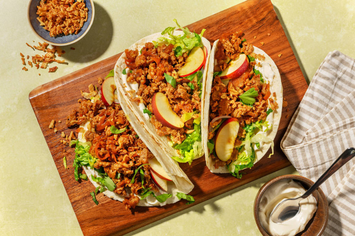 Vietnamese-Style Beef & Pork Tacos