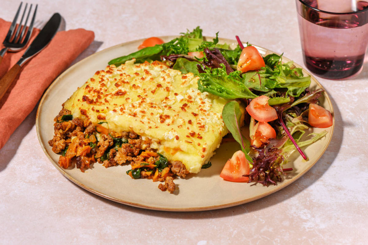 Middle Eastern Beef & Fetta-Mash Pie
