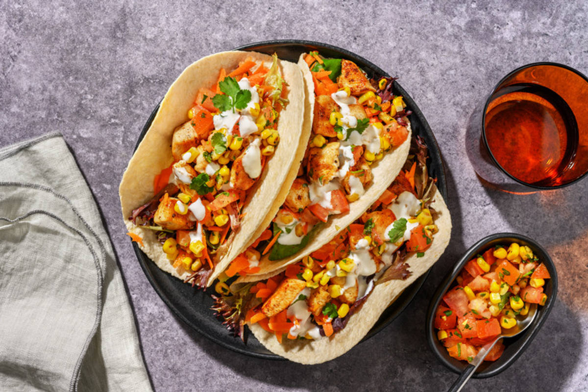 Caribbean Chicken Tacos