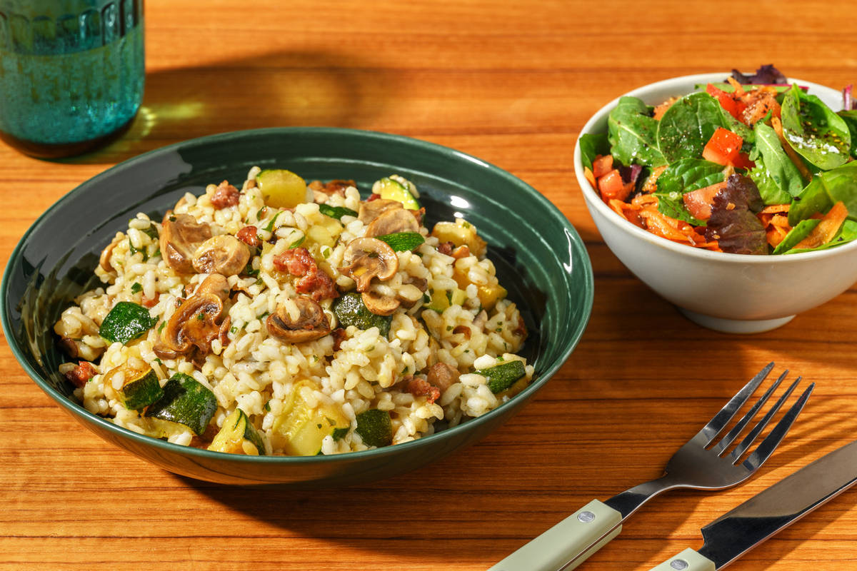 Bacon, Mushroom & Parmesan Risotto