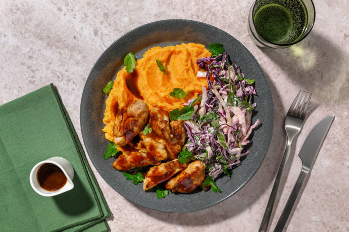 American-Spiced Halloumi & Mustard Mash