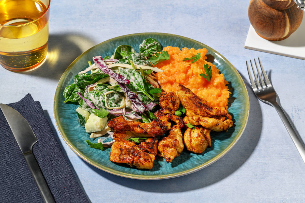 Double American-Spiced Chicken & Kūmara Mash