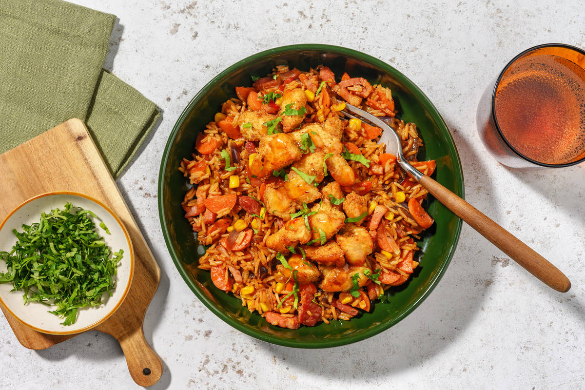 Rice South Indian Chilli Garlic Chicken Indo Chinese Style Chilli Chicken  Recipe HelloFresh, image size:1200x800