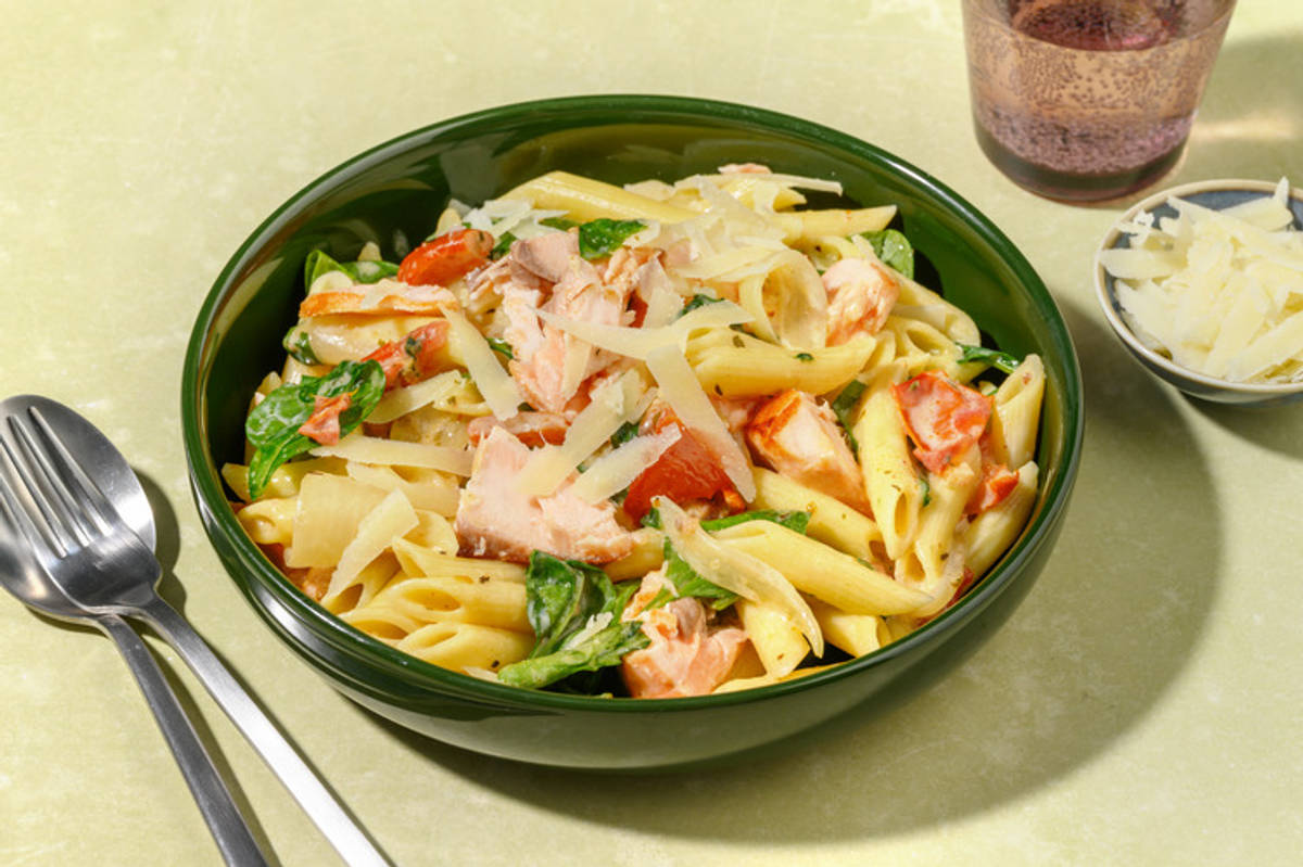 Double Marry Me Salmon & Spinach Pasta Bowl