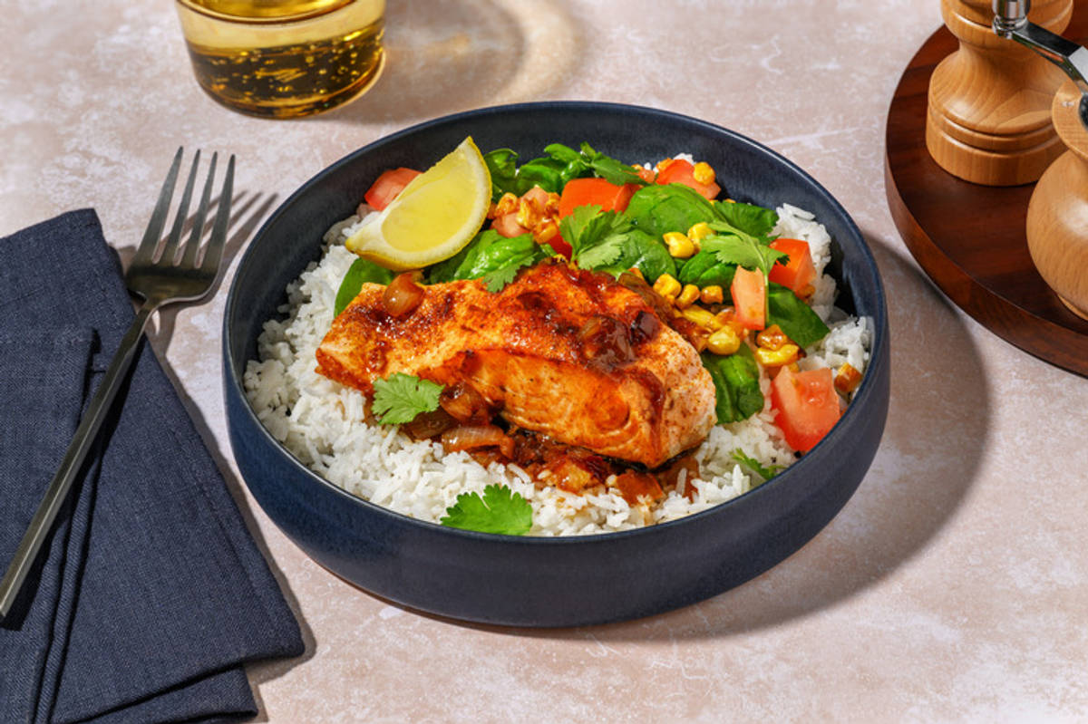 Caribbean Glazed Salmon 