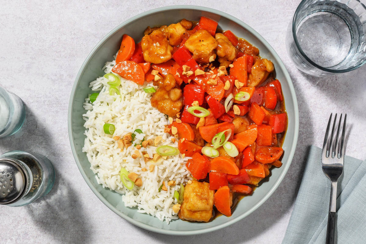 Savoury Apricot Chicken Breasts Stir-Fry