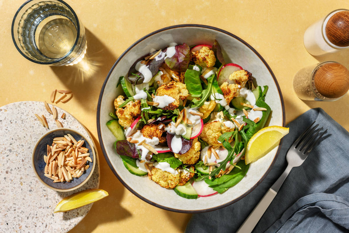 Chermoula Cauliflower & Feta Salad