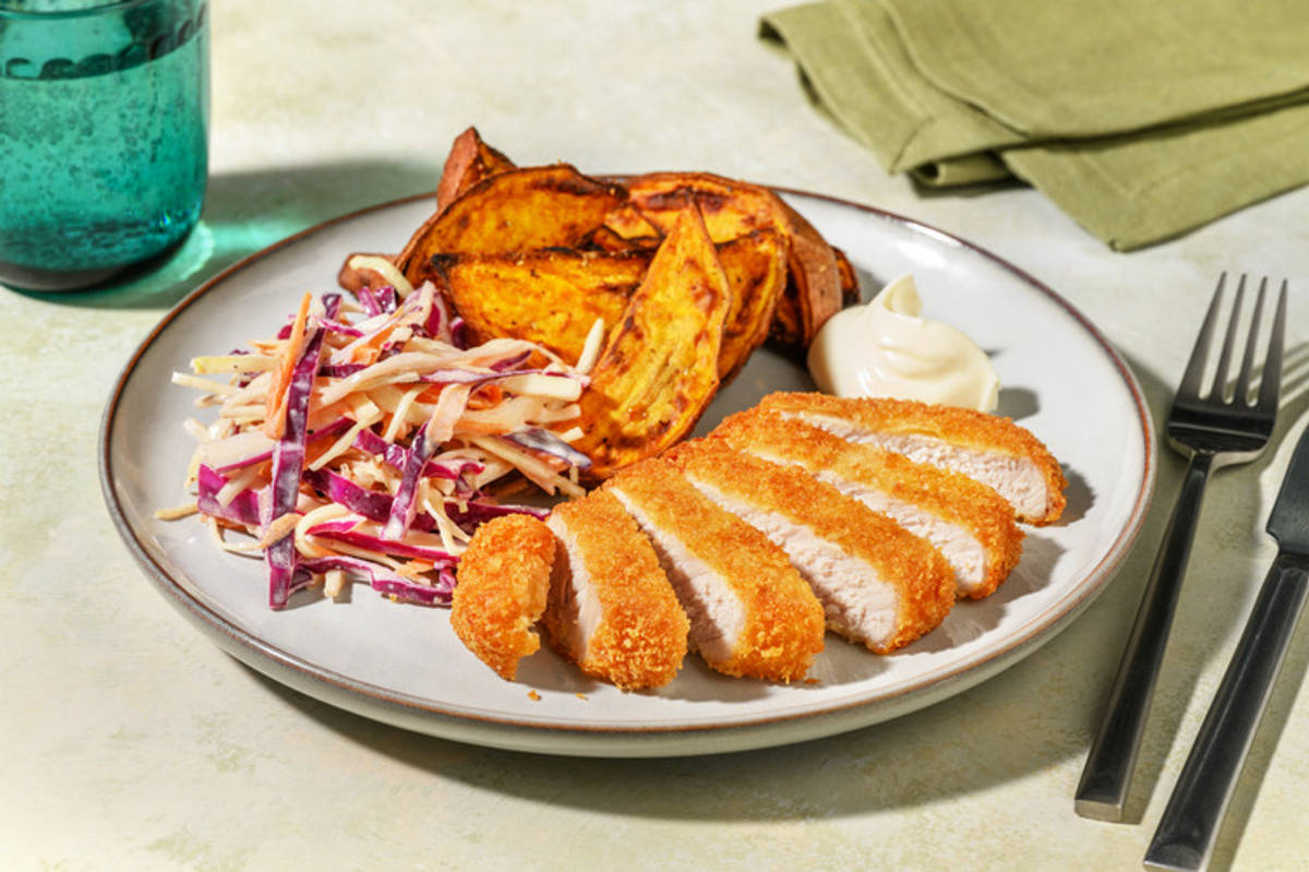 Southern Crumbed Pork & Creamy Slaw