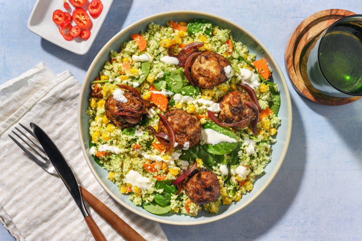 Onion-Glazed Beef & Pork Meatballs