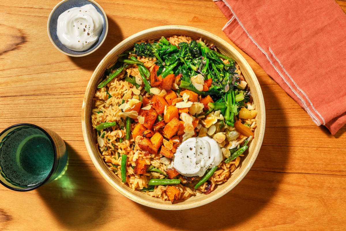 Bengali Roast Pumpkin & Currant Biryani