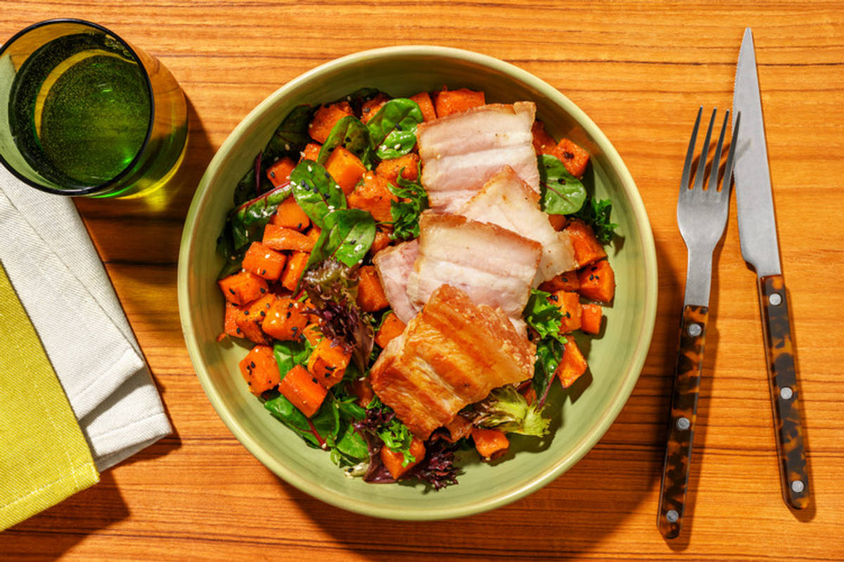 One-Tray Chicken & Pumpkin Salad