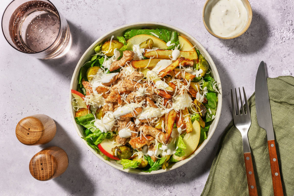 [Savvy Shortcuts] NZ Herby Chicken & Brussels Sprout Caesar Salad