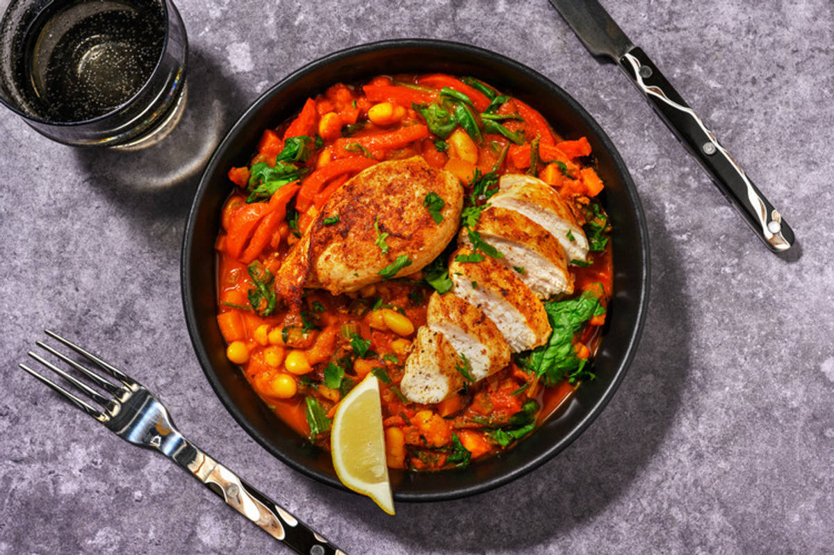 Paprika Chicken & Smokey White Bean Stew
