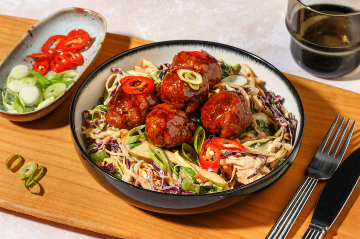 Sticky Ginger Pork Meatballs