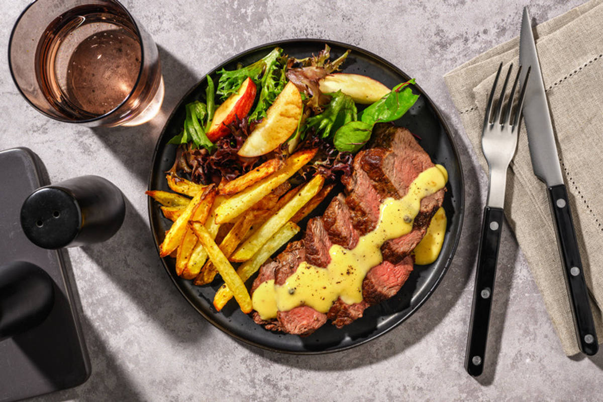 Seared Beef Rump & Peppery Hollandaise Sauce