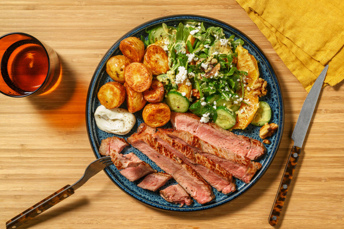 Porterhouse Steak & Roasted Chat Potatoes