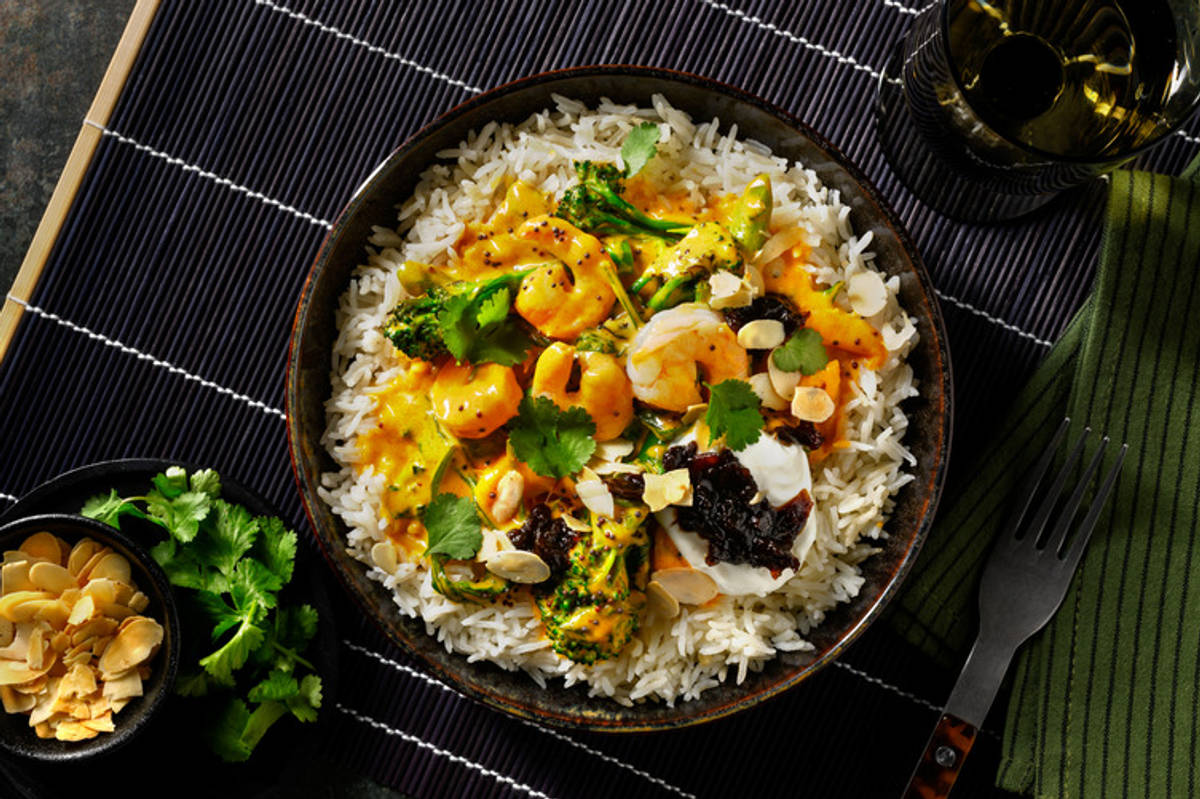 Coconut Prawn & Baby Broccoli Curry