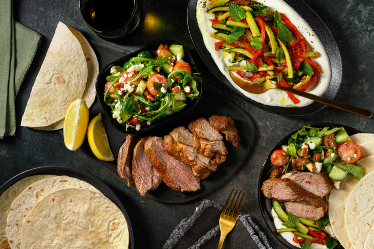 Middle Eastern Lamb Rump & Veggie Plate