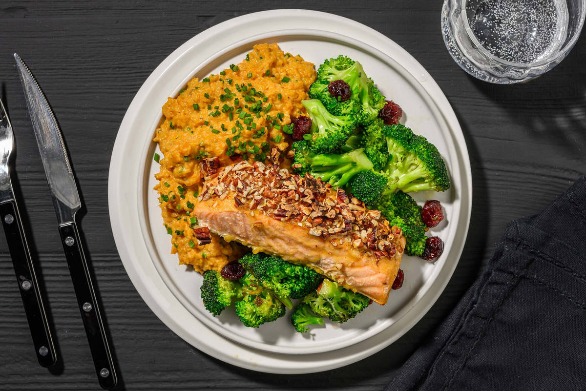 Pecan-Crusted Roasted Salmon
