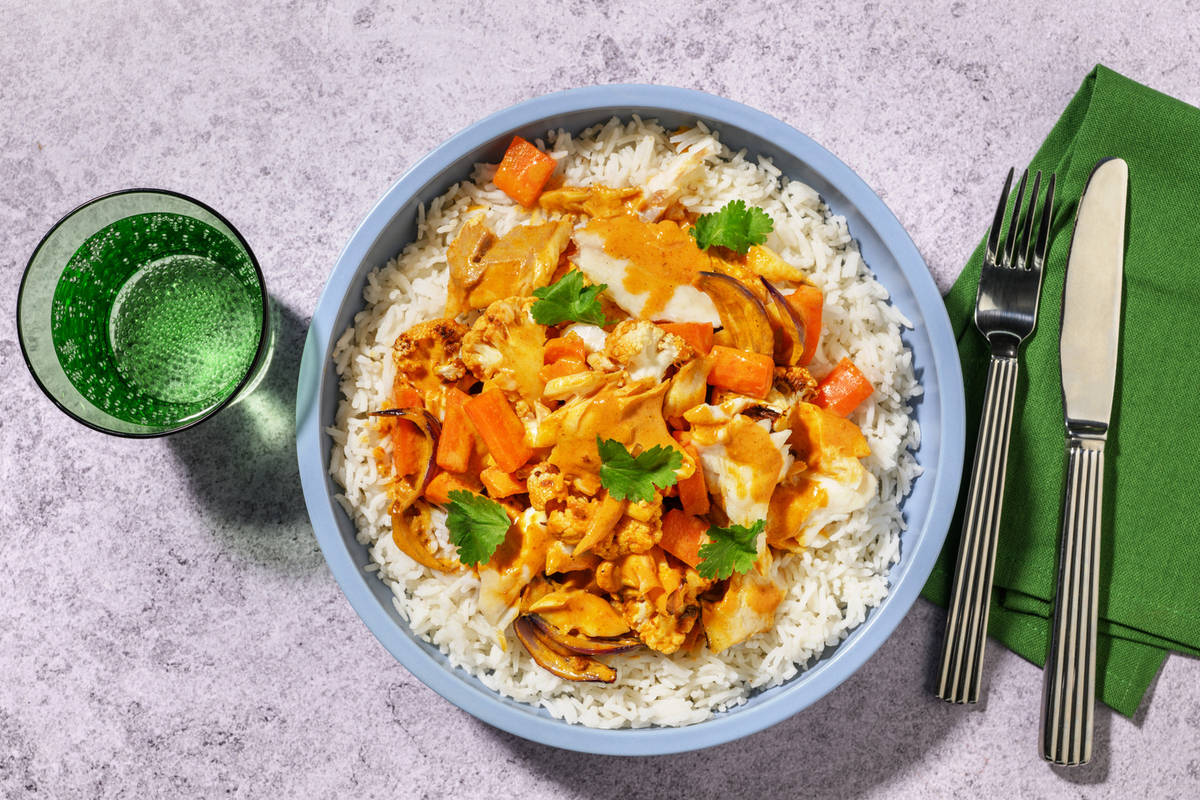 Mumbai Halloumi & Cauliflower Curry
