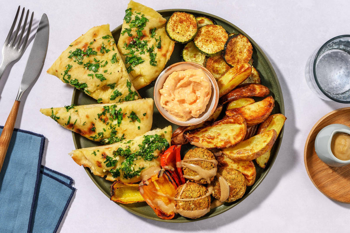Mezze-Inspired Falafel Dinner