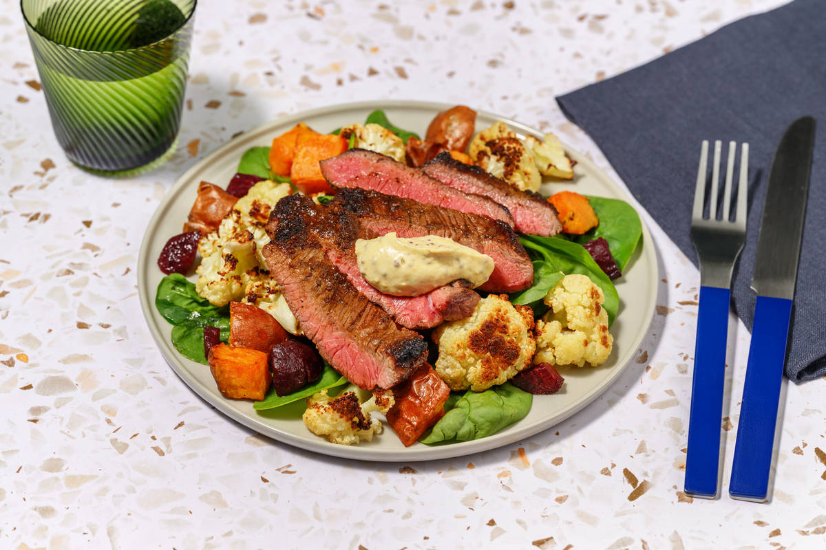 Aussie Salmon & Roast Veggie Medley