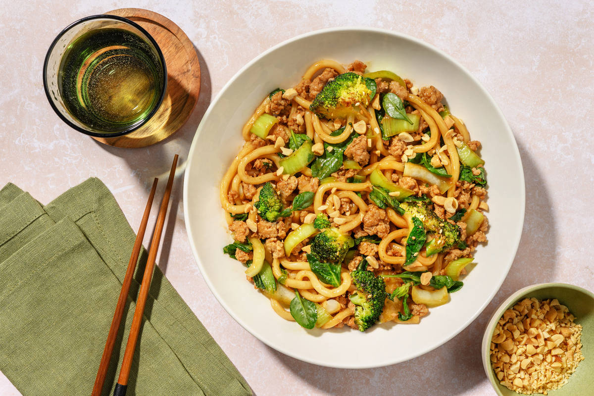 No Chop Korean Beef Noodle Stir-Fry