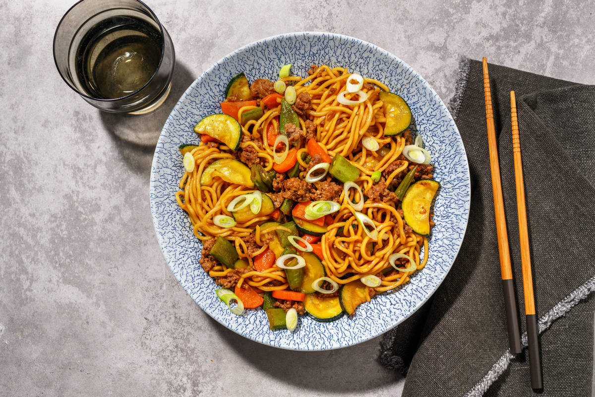 Double Quick Char Siu Beef Noodle Stir-Fry