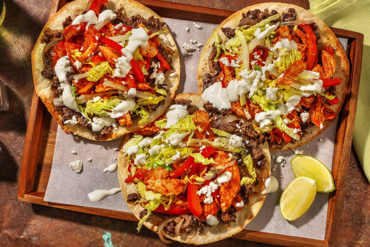 Chipotle Organic Chicken Tinga Tostadas