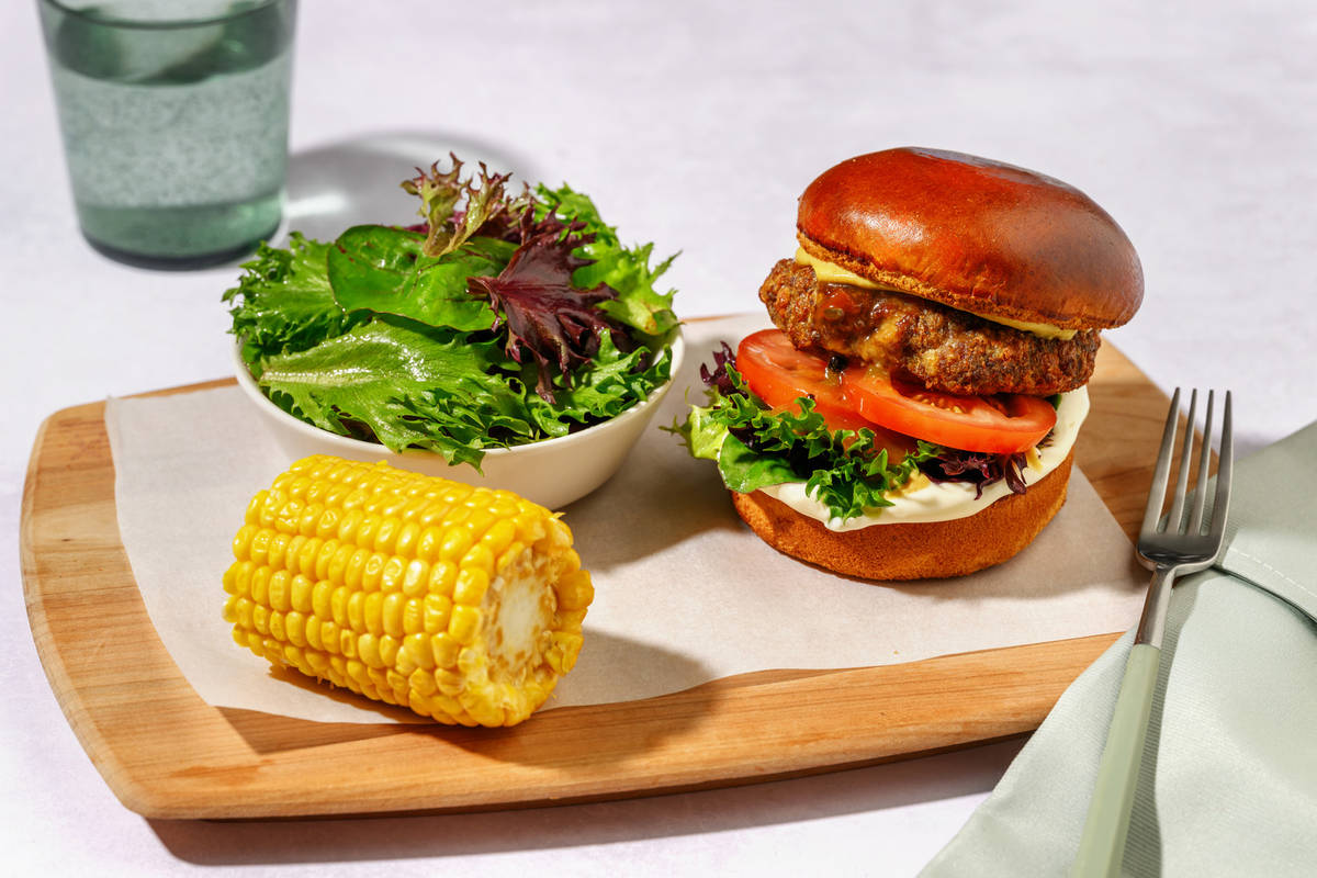 Foolproof Beef & Gherkin Relish Burger